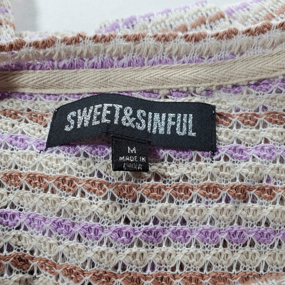 💥Just In💥Sweet & Sinful Crop Sweater..Sz M Jr - Picture 4 of 5